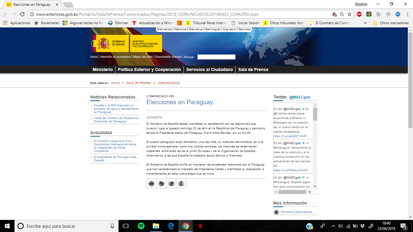 COMUNICADO